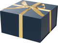 Gift Box 8x8x4 Inch with Magnetic Closure Lid Gift Boxes For Presents,Bridesmaid Gifts Box,Birthday Gift box,Luxury for Gift Packaging, Magnetic Gift Box for Wrapping Gifts(Gentleman Blue)