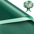 WRAPAHOLIC 20 Sheets Flower Wrapping Paper - 22.4 x 22.4 inch Emerald Green Series Water-Resistant Floral Bouquet Wrapping Paper, Florist Supplies Packaging for Wedding Birthday Gift DIY
