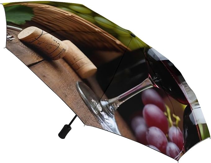 Fashion 3 Fold Sunny Rain Sunscreen Umbrella Portable Automatic Umbrella