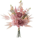 KIRIFLY Artificial Fake Flowers Plants Silk Flower Arrangements Wedding Bouquets Decorations Plastic Floral Table Centerpieces for Home Kitchen Garden Party Décor (Blush)