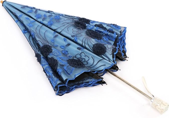 Honeystore Flower Lace Parasols for Wedding Party Lace Bridal Umbrella