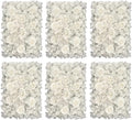 Flower Panels for Flower Wall (6 Pack) 24 Inch by 16 Inch Each | Flower Wall, Backdrop, Weddings, Event Decor, Bridal & Baby Shower, and Photography Décor (White)