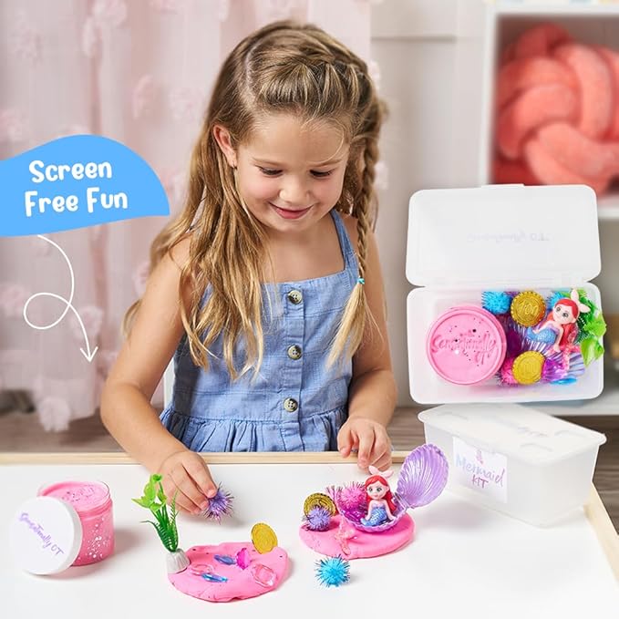 Mini Mermaid Sensory Dough Kit – A Perfect Holiday Gift for Little Ocean Lovers