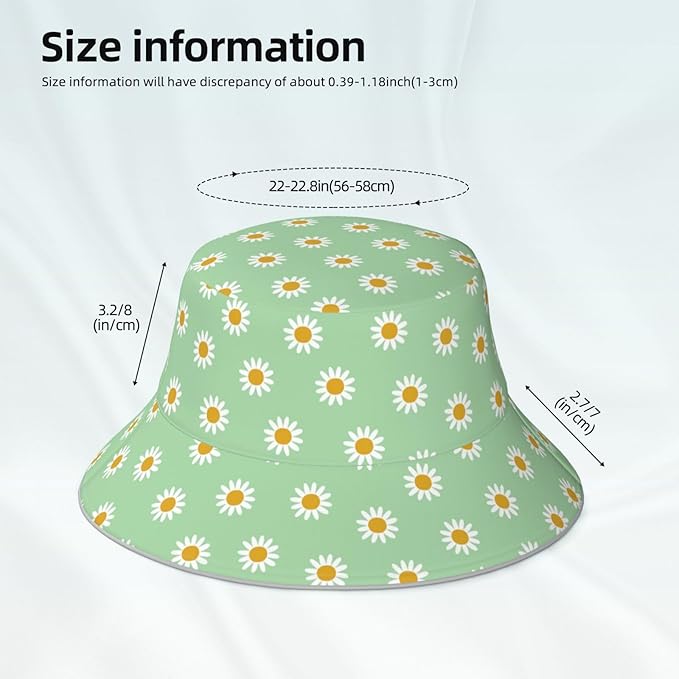Bucket Hat Double-Side-Wear Reversible Sun Hat Beach Travel Hiking for Women Men
