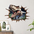 Large Dinosaur Stickers for Wall Dinosaur Room Decor for Boys, Realistic Tyrannosaurus rex, Breaking Through Walls