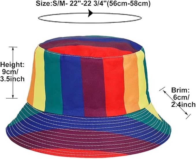 Quanhaigou Bucket Hat for Men Women,Packable Reversible Printed Sun Hats,Fisherman Outdoor Summer Travel Hiking Beach Caps