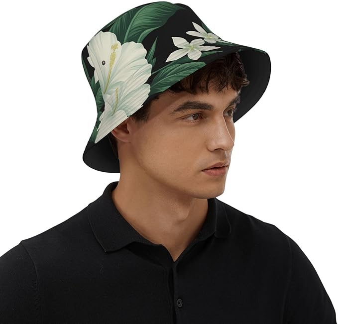 Vintage Clovers Bucket Hat Novelty Sun Hats Trendy Fisherman Cap for Men and Women