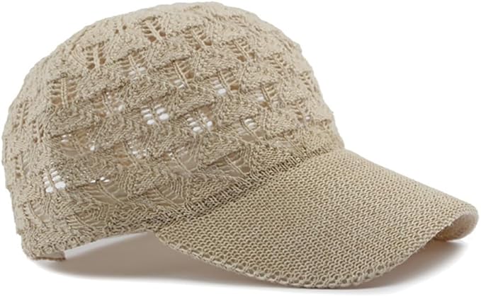 FASHIXD Knit Mesh Baseball Cap for Women - Breathable Summer Trucker Hat