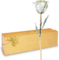 Forever Rose Hand-Dipped in 24K Gold, Opal Inspired October Birthstone with Sparkles, Real Rose in Luxury Gold Gift Box – Perfect Ready to Gift for October Birthday or Any Occasion