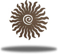 Riverside Designs Sunburst Metal Wall Art Steel Outdoor Decor - Heavy-Duty and Waterproof - Made in USA (30", Rust)