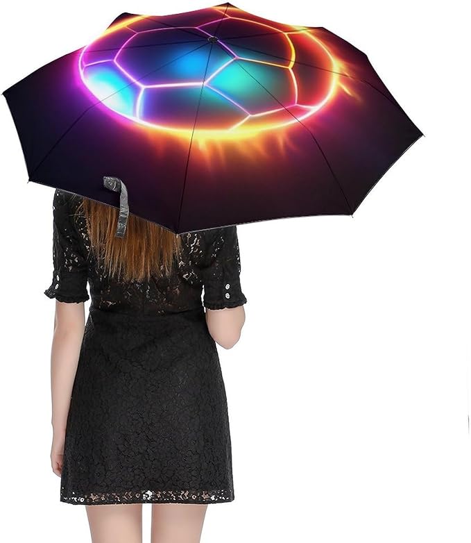 Fashion 3 Fold Sunny Rain Sunscreen Umbrella Portable Automatic Umbrella