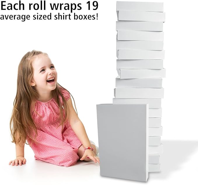 Current Color Splash Jumbo Rolled Birthday Gift Wrap (1 Giant Roll, 61 sq. ft.) Peek-Proof, For Birthdays, Graduations, Baby Showers and More