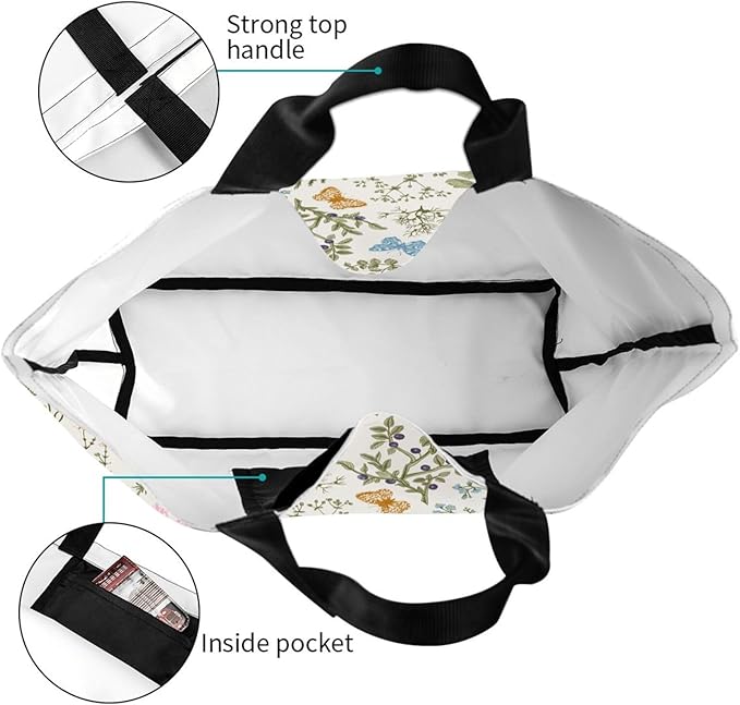 Sunflower Tote Bag For Women, Waterproof Shoulder Bags Big Reusable Grocery Handbag For Shopping Picnic Work Beach