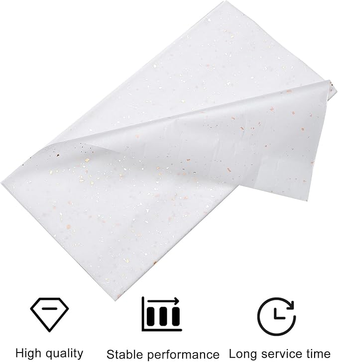 MOLUCKFU 10Pcs Metallic Foil Dot Flower Wrapping Paper DIY Packaging for Bouquets Wrap Seasonal Floral Craft Supplies