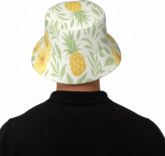 Vintage Clovers Bucket Hat Novelty Sun Hats Trendy Fisherman Cap for Men and Women