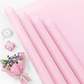YTDEK Flower Wrapping Paper 20 Sheets Light Pink Floral Bouquet Wrapping Paper with Ribbon for Florist Supplies Birthday Wedding Shower Anniversary Graduation