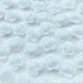 200pcs Acrylic Rose Flower Beads Candy Color Flat Back Spacer Beads Loose Pastel Colorful Decor for DIY Crafts Jewelry Making Bracelet Necklace Earrings(White)