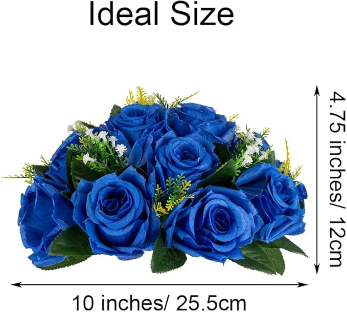 Flower Centerpieces for Wedding Tables: Wedding Table Decorations Royal Blue Flower Balls Centerpieces for Engagement Cerebration Party Center Pieces 2 Packs