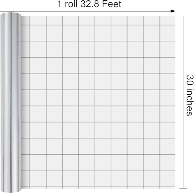 Merture Metallic Silver Wrapping Paper Jumbo Roll - 30 In X 32.8 Ft (81.7 sq.ft.) Solid Color Gift Wrap with Cutting Lines for Christmas, Wedding, Birthday, Valentines Day, Mothers Day, Baby Shower
