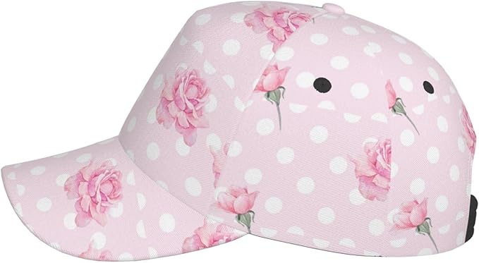 Rose Baseball Cap Flower Snapback Cap for Women Hats Floral Baseball Hat Women's Baseball Caps