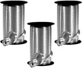 PMU Curling Ribbon - Crimped Texture Curling Ribbons for Gift Box Wrapping, Florist Flowers, Birthday Party Decorations, Festival Art Craft & Christmas Décor - Silver 3/8 Inch X 250 Yards, Pkg/3
