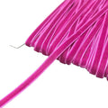Chenkou Craft Fuschia 25 Yards 1/4" Velvet Ribbon Lots Bulk (Fuschia, 1/4"(6mm))