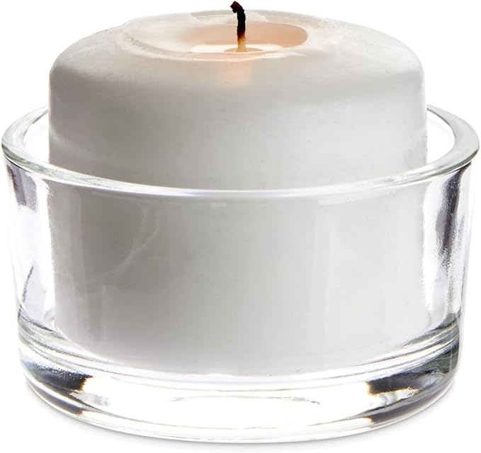 WGV Tea Light Votive Candle Holder 2x1.2 H, Clear Stubby Utility Cylinder Glass, Small Home Accent Decor, 6 Pieces