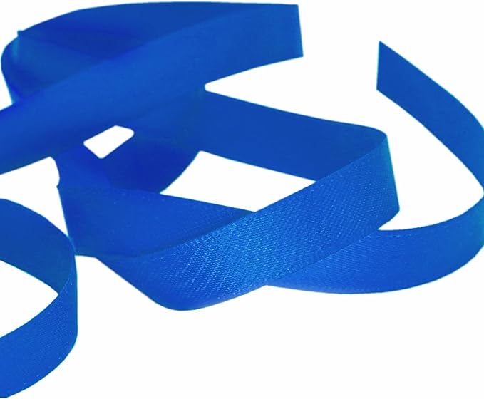 PMLAND Royal Blue Fabric Satin Ribbon 3/8'' Inch x 27 Yards Double Faced Use for Crafts Gift Wrapping Floral Bouquets Ornaments Hair Bows Party Decoration
