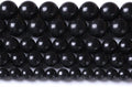 160PCS 4MM Natural Stone Shungite Beads Crystal Loose Beads for Jewelry Making DIY Bracelet