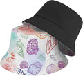 Bucket Hat for Women Men Unisex Sun Cap Packable Outdoor Fisherman Hat Headwear,Reversible Double-Side-Wear