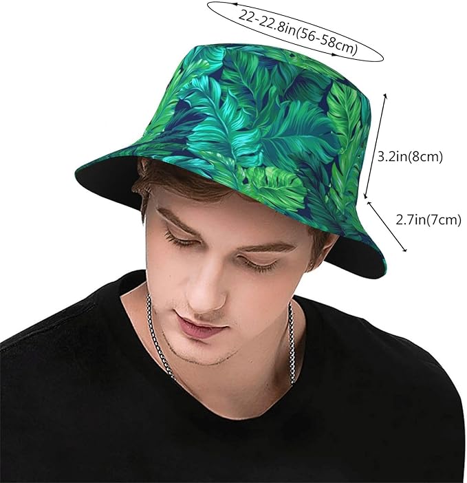 Small Daisy Green Chrysanthemum Flower Bucket Hats Fashion Sun Cap Packable Outdoor Fisherman Hat for Women and Men