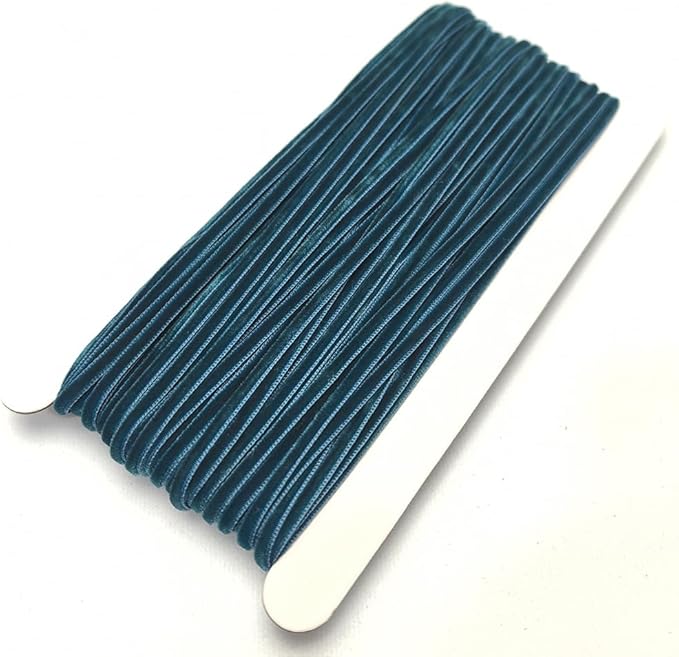 Chenkou Craft Turquoise 25 Yards 1/8" 3mm Velvet Ribbon Lots Bulk (Turquoise, 1/8"(3mm))