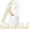 Cream Satin Ribbon, Double Faced 7/8 Inch X 50 Yards Cream Ribbon, Premium Satin Ribbon for Gift Wrapping, Crafts, Hair Bow Making, Sewing, Flower Bouquet, Wedding Party Decor