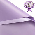 WRAPAHOLIC 20 Sheets Flower Wrapping Paper - 22.4 x 22.4 inch Light Purple Color Water-Resistant Floral Bouquet Wrapping Paper, Florist Supplies Packaging for Wedding Birthday Gift DIY