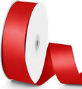 100 Yards 1-1/2 inch Satin Ribbon, Fabric Ribbon Solid Color Perfect for Gift Wrapping, Wedding, Handmade Bows, Floral Bouquets and Party Decoration(red)