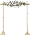 Ling's moment Wedding Arch Flowers - 6.5FT Floral Garland for Ceremony Arbor Backdrop Decoration - Artificial Rose Floral Swag for Sweetheart Table Birthday Party, Baby Shower, Purple