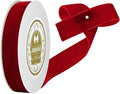 Red Velvet Ribbon 1 inch x 10 Yards for Christmas Tree, Gift Wrapping, Wreath Decorations, Flower Bouquet, Bow Making, Crafts