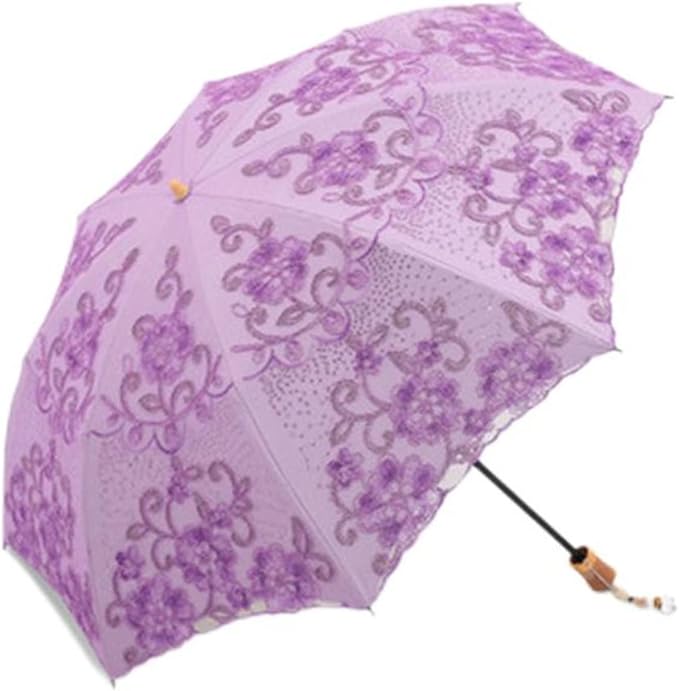 Honeystore Flower Lace Parasols for Wedding Party Lace Bridal Umbrella