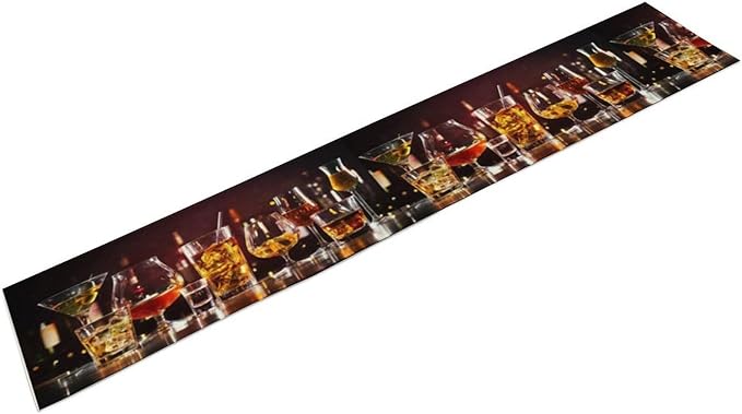 Red Wine Retro Table Runner, Table Dresser Runner, Kitchen Dining Table Runners for Indoor Outdoor Holiday Decor 13x60 Inch