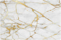 Placemats 4 pcs Marble Double-Layer Imitation Linen Place Mats Non-Slip Heat-Resistant Tablemats for Home Restaurant Hotel 18×12 Inch