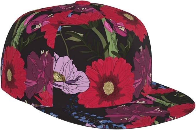 Tulip Flower Baseball Cap for Women Baseball Caps Flower Hat Tulip Baseball Hats Womens Cap for Outdoor