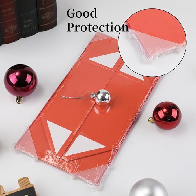 6 Pcs Small Red Gift Box 8x8x4 Inch Magnetic Box with Crinkle Paper Red Small Gift Box with Shredded Paper Luxury Gift Boxes with Lids for Presents