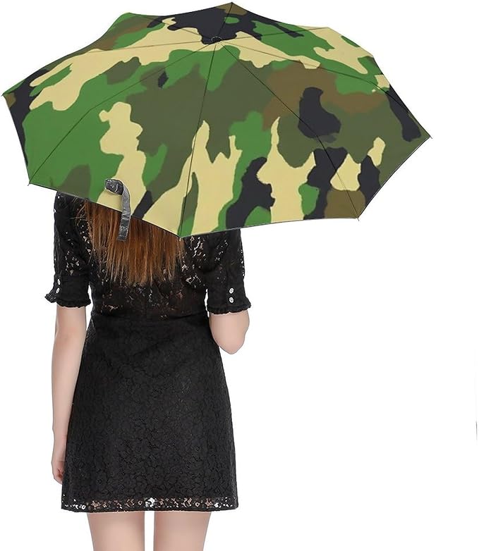 3 Fold Car Umbrella Folding Portable Automatic Umbrella Sunny Rain Sunscreen