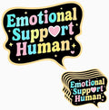 HANDICHI Design 5-Pack 2 Inch Emotional Support Human Stickers – Positive Affirmation Vinyl Decals for Laptops, Water Bottles, Journals and Scrapbooks – Cute Mental Health Self Care Sticker Pack