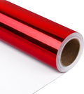 NESCCI Red Metallic Wrapping Paper, Solid Color Paper,Gift Wrapping Paper,Perfect for Wedding,Valentine's Day,Birthday, Christmas,Baby Shower,DIY Bouquet (17.5 Inches X 32.8 Feet)