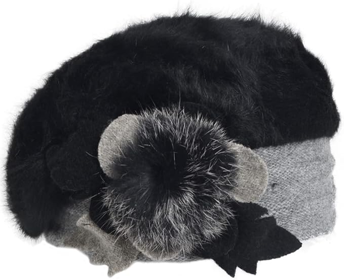 VECRY Women's 100% Wool Bucket Hat Felt Cloche Beret Dress Winter Beanie Hats