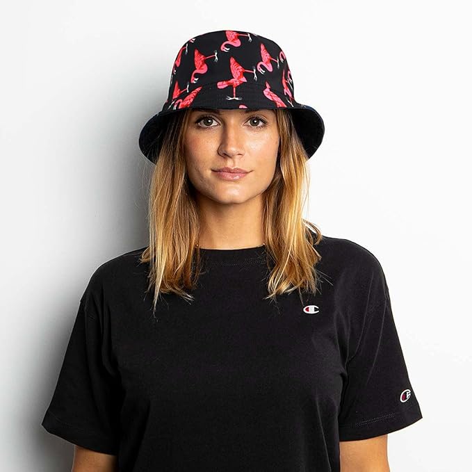 Malaxlx Bucket Hat Beach Sun Hat Fishing Hat for Women Men, Outdoor Travel Reversible Double Side Wear Fisherman Hat