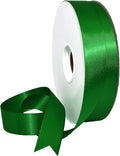 Morex Ribbon Double Face Satin Ribbon 7/8" X 50 YD Emerald Ribbon for Gift Wrapping, Birthday Gift Cards, Satin Dress for Women, Silk Ribbons for Crafts, Wedding Gifts for Couple