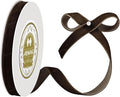 Brown Velvet Ribbon 3/8 inches x 5 Yards for Gift Wrapping, Crafts, Christmas Tree, Christmas Wreath, Bow Making, Vintage Fabric Brown Velvet Ribbon on The Spool for DIY