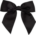 7Rainbows 20pcs Boutique 4.5" Black Satin Ribbon Bows for Craft Sewing Scrapbooking Wedding and Gift Wrapping